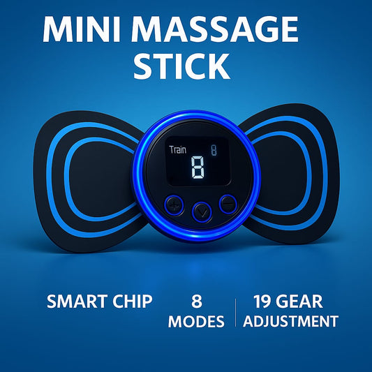 Mini Massage stick (LCD Model) with 8 Modes & 19 Gears