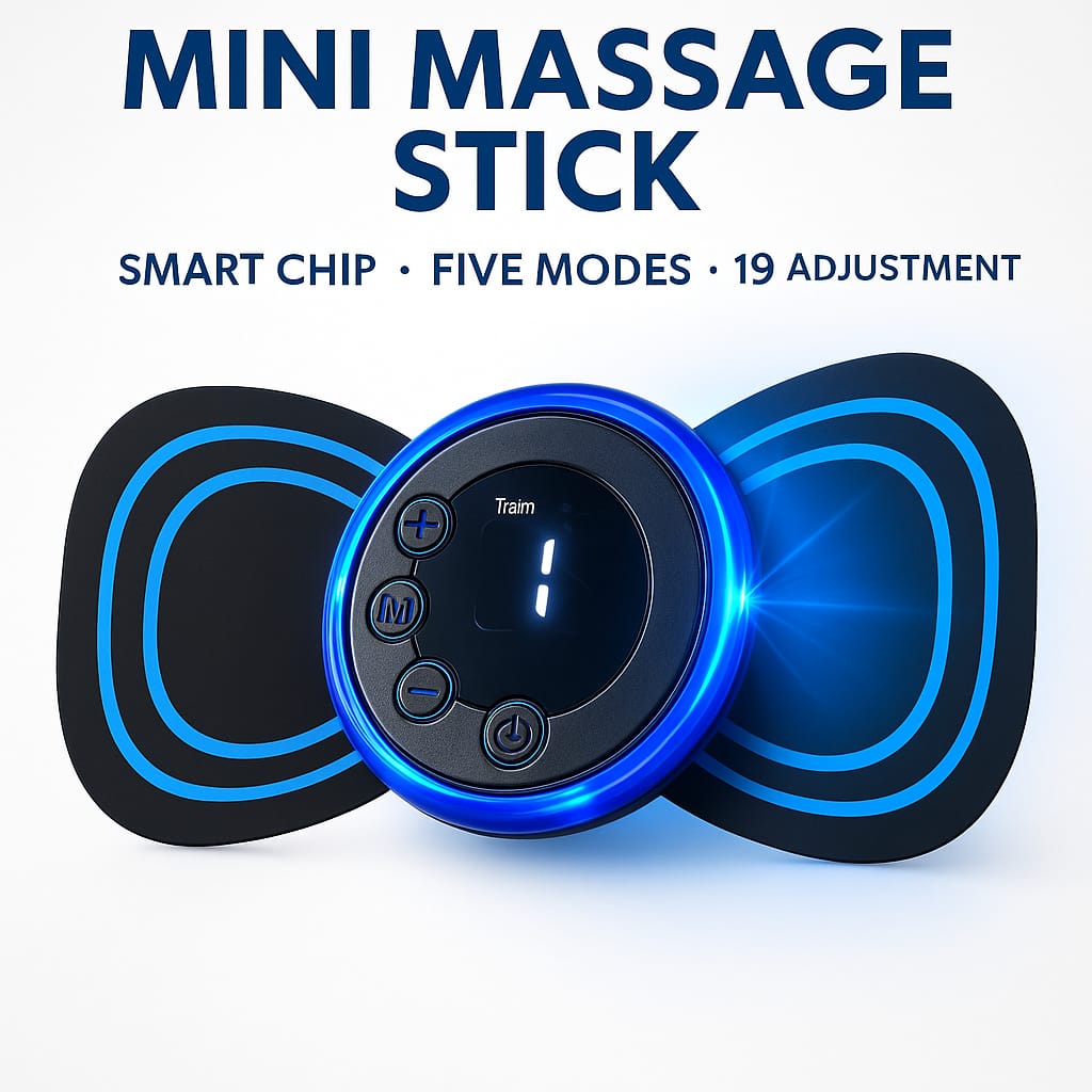 Mini Massage stick (LCD Model) with 8 Modes & 19 Gears